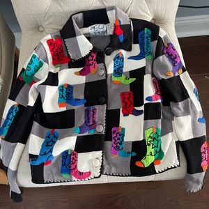 Michael Simon Sweater- Cowboy Boots